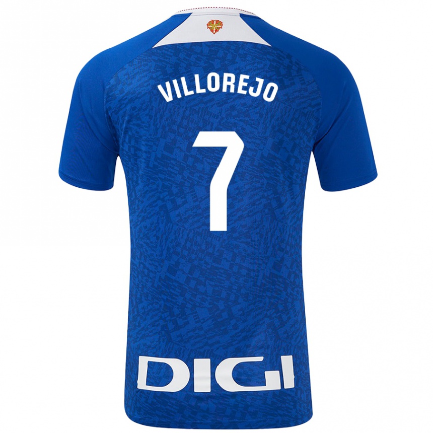 Femme Football Maillot Ardaitz Villorejo #7 Bleu Roi Tenues Extérieur 2024/25