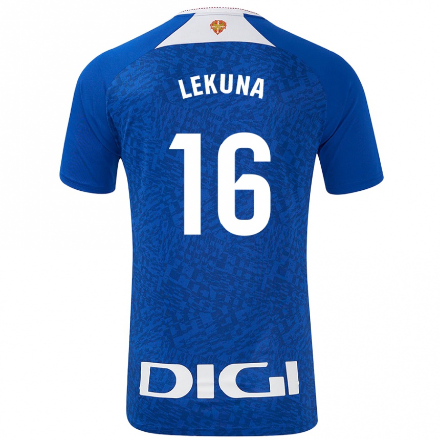 Femme Football Maillot Adrián Lekuna #16 Bleu Roi Tenues Extérieur 2024/25