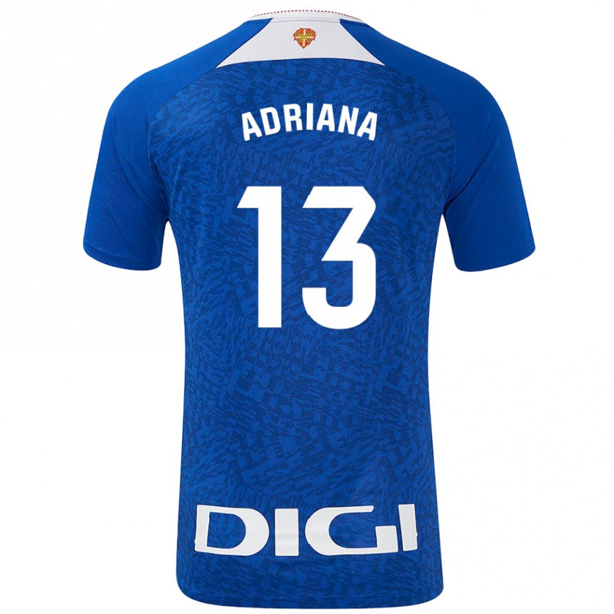 Femme Football Maillot Adriana Nanclares Romero #13 Bleu Roi Tenues Extérieur 2024/25