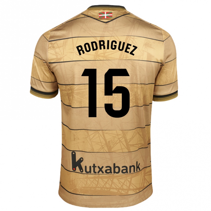 Femme Football Maillot Peru Rodríguez #15 Marron Tenues Extérieur 2024/25