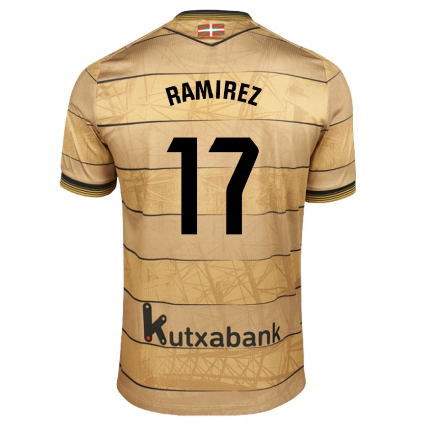 Femme Football Maillot Darío Ramirez #17 Marron Tenues Extérieur 2024/25