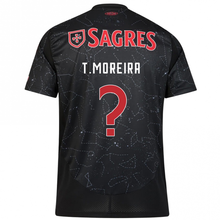 Femme Football Maillot Tomás Moreira #0 Noir Rouge Tenues Extérieur 2024/25