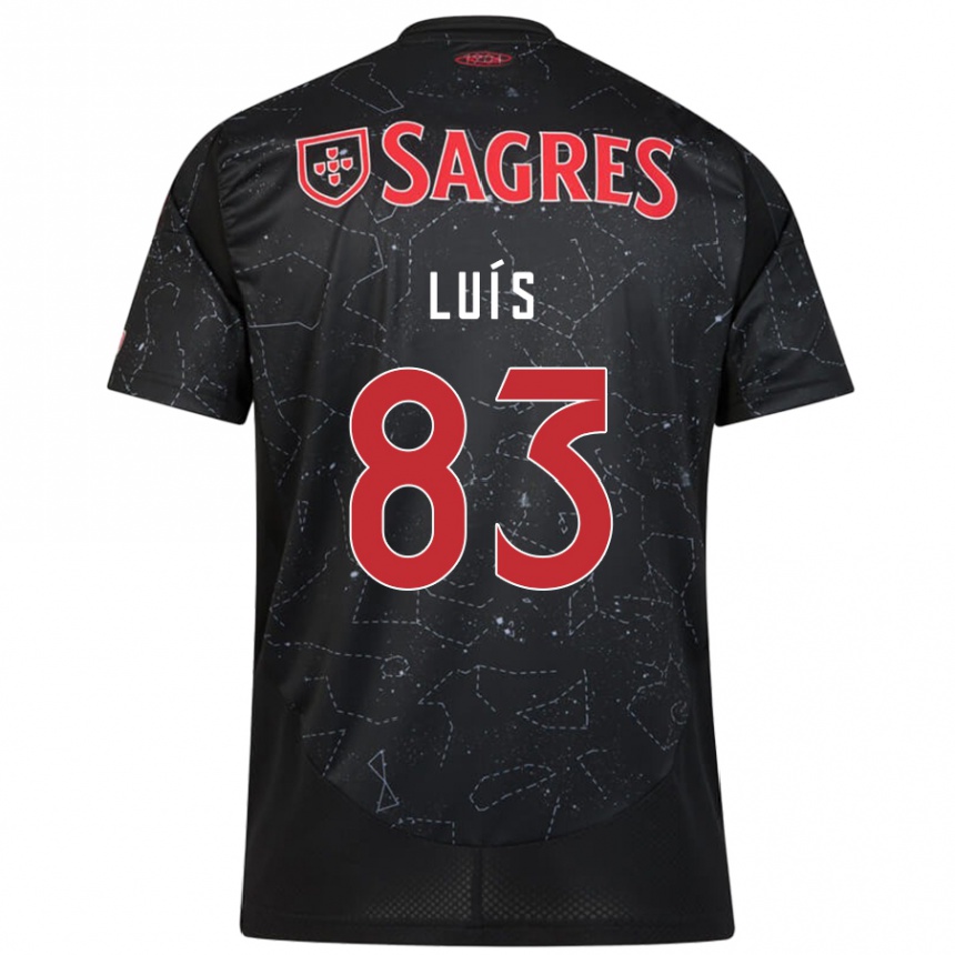 Femme Football Maillot Rafael Luís #83 Noir Rouge Tenues Extérieur 2024/25