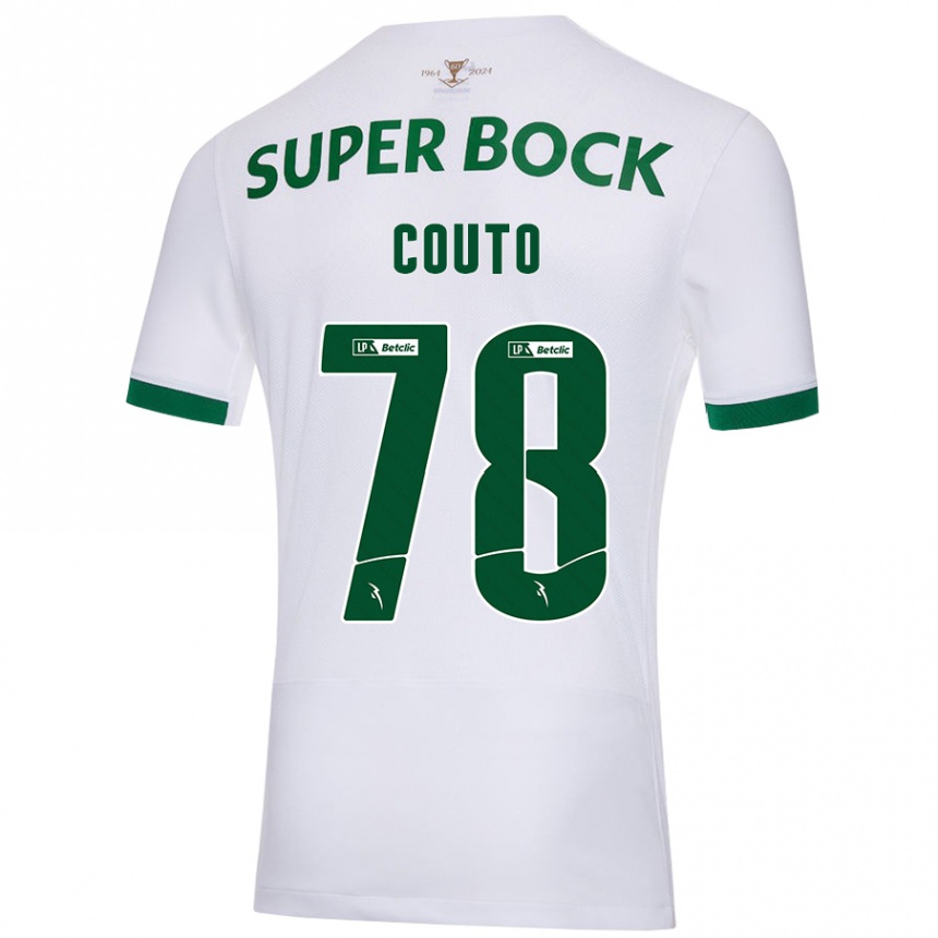 Femme Football Maillot Mauro Couto #78 Blanc Vert Tenues Extérieur 2024/25