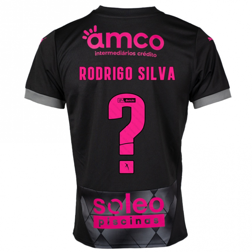 Femme Football Maillot Rodrigo Silva #0 Noir Rose Tenues Extérieur 2024/25