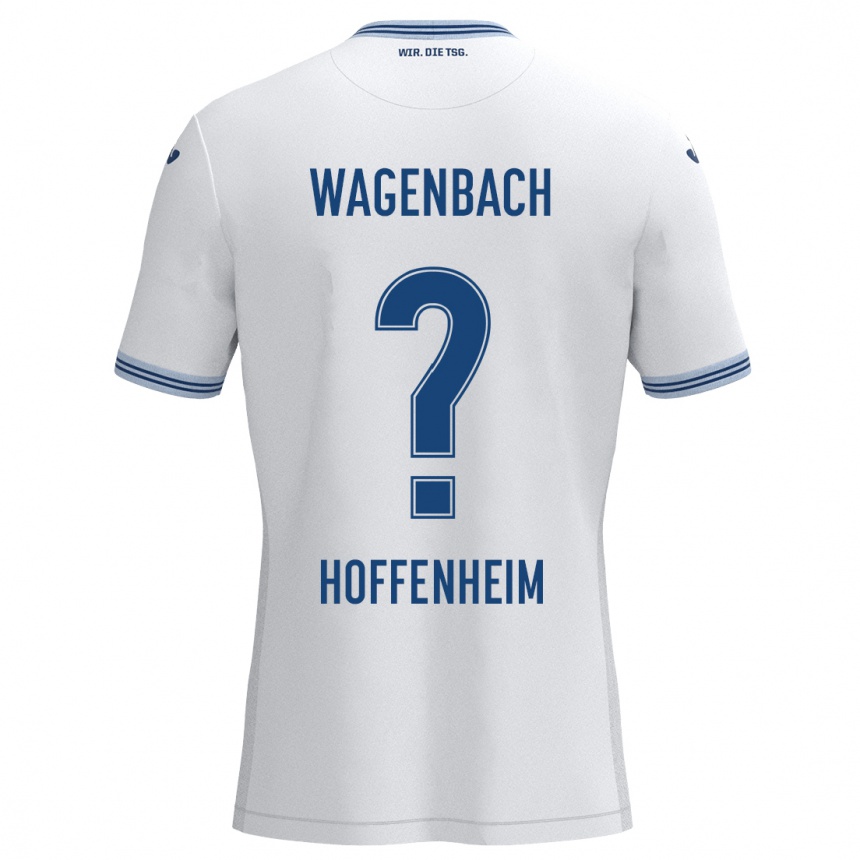 Femme Football Maillot Lion Wagenbach #0 Blanc Bleu Tenues Extérieur 2024/25