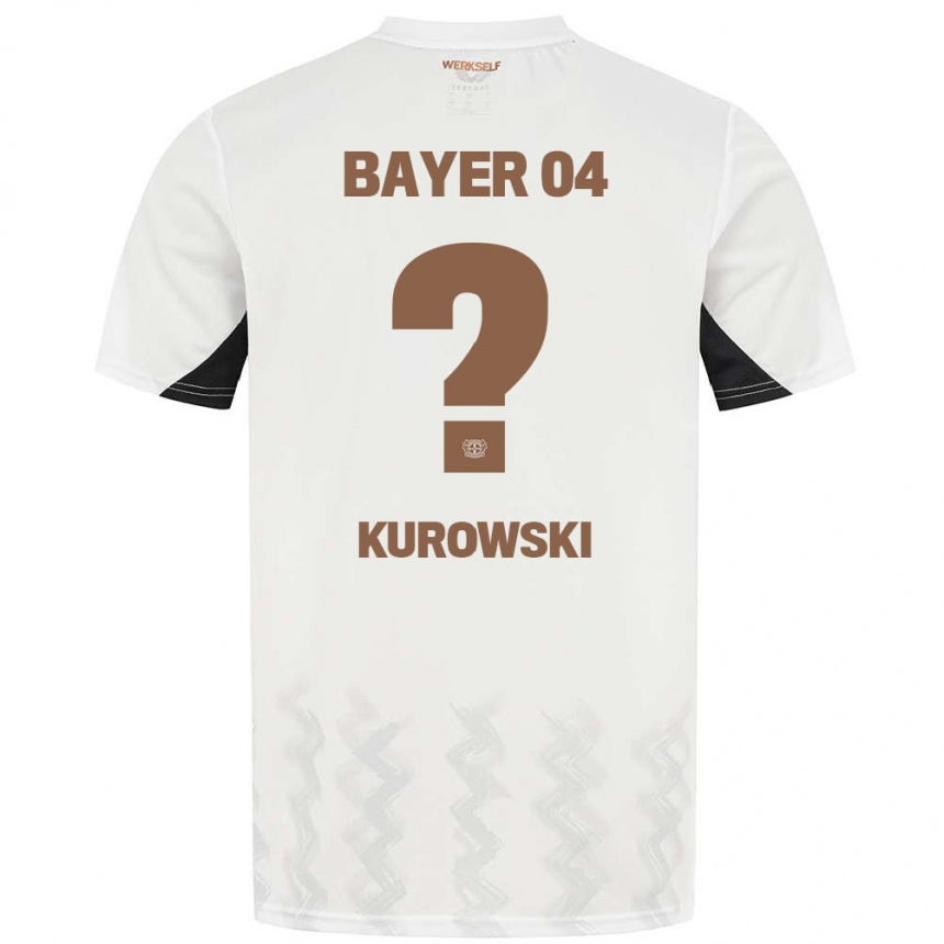 Femme Football Maillot Julien Kurowski #0 Blanc Noir Tenues Extérieur 2024/25