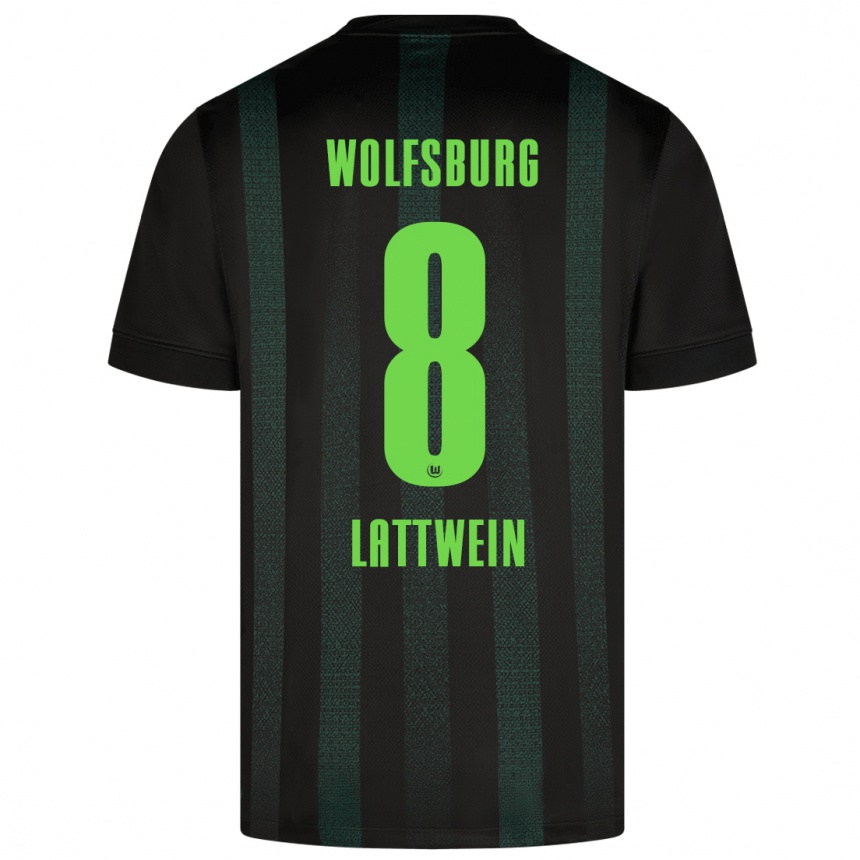 Femme Football Maillot Lena Lattwein #8 Vert Foncé Tenues Extérieur 2024/25