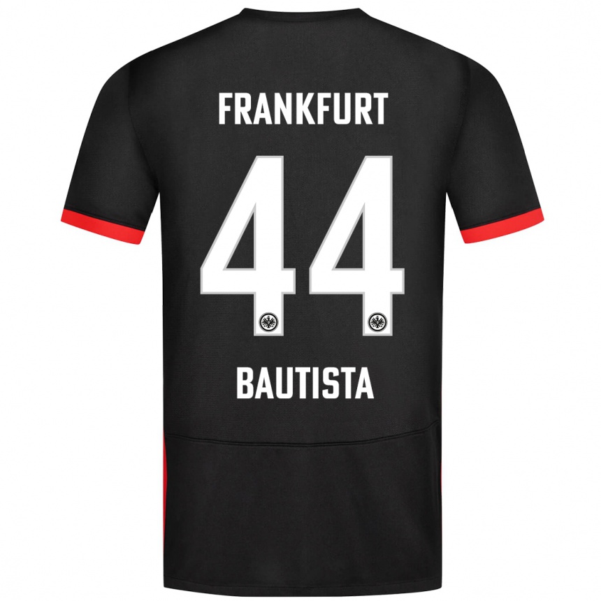 Femme Football Maillot Davis Bautista #44 Noir Tenues Extérieur 2024/25