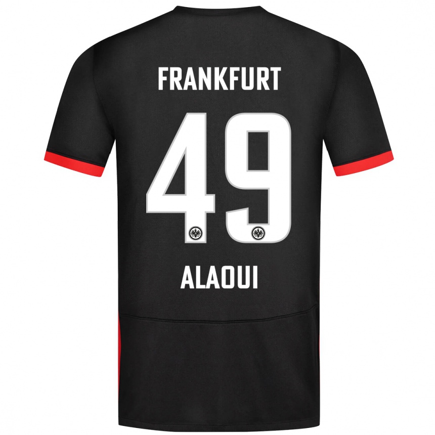 Femme Football Maillot Anas Alaoui #49 Noir Tenues Extérieur 2024/25