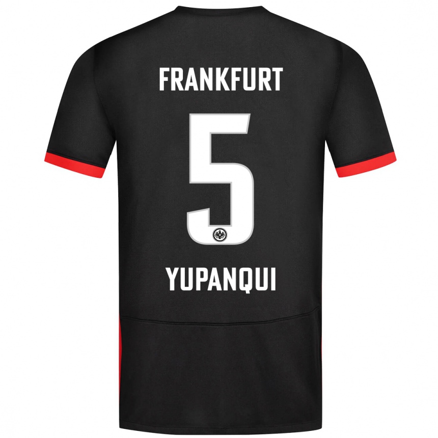 Femme Football Maillot Philipp Eisele Yupanqui #5 Noir Tenues Extérieur 2024/25