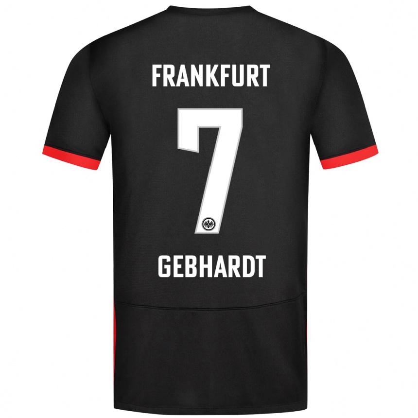 Femme Football Maillot Luca Gebhardt #7 Noir Tenues Extérieur 2024/25