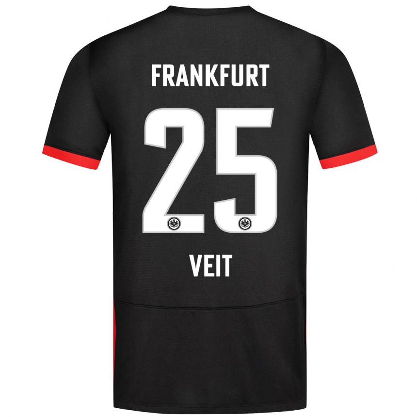 Femme Football Maillot Jella Veit #25 Noir Tenues Extérieur 2024/25