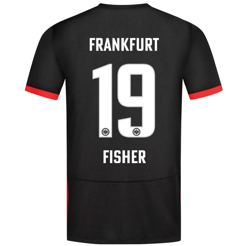 Femme Football Maillot Ben-Luca Fisher #19 Noir Tenues Extérieur 2024/25