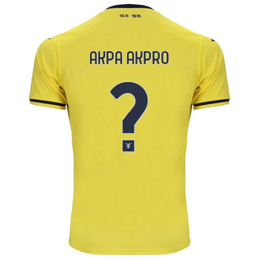 Femme Football Maillot Jean-Daniel Akpa Akpro #0 Jaune Tenues Extérieur 2024/25