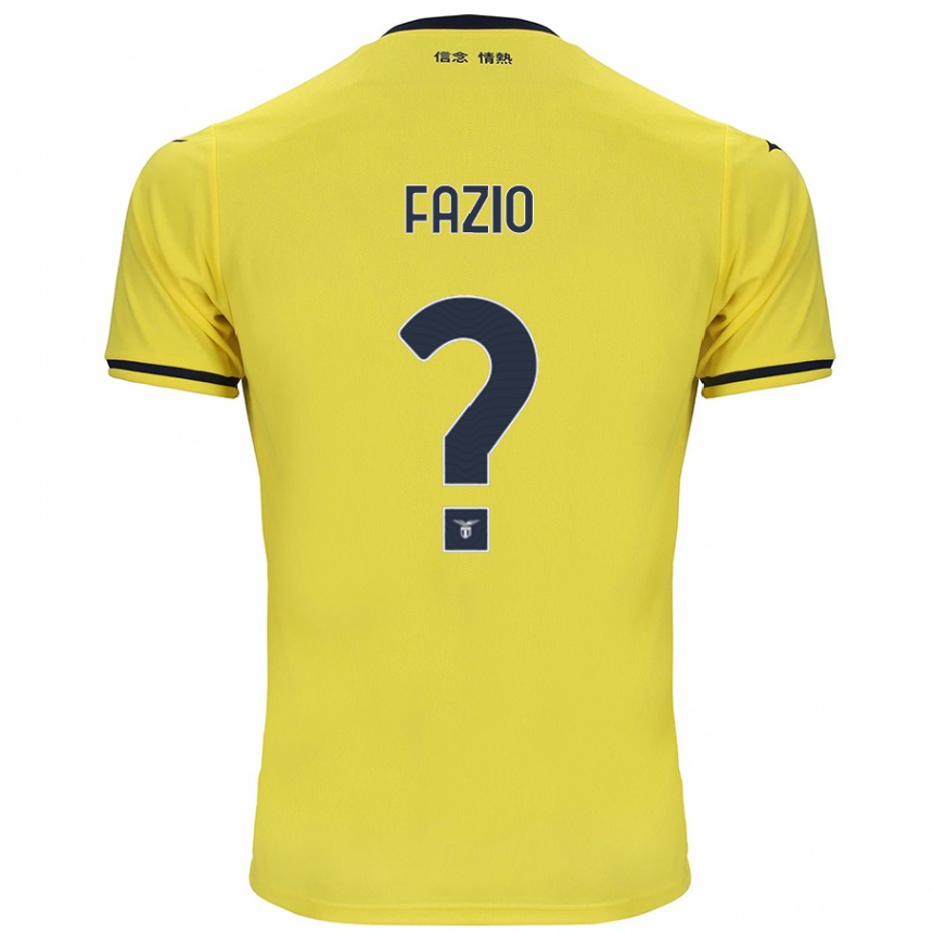 Femme Football Maillot Francesco Fazio #0 Jaune Tenues Extérieur 2024/25