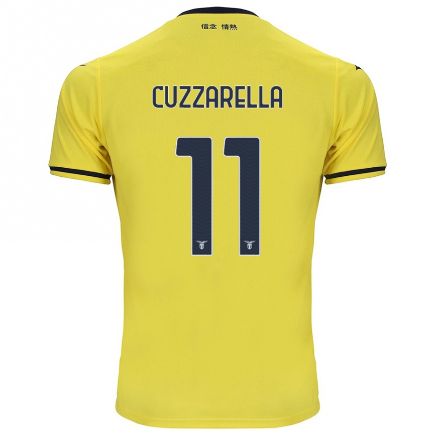 Femme Football Maillot Cristian Cuzzarella #11 Jaune Tenues Extérieur 2024/25