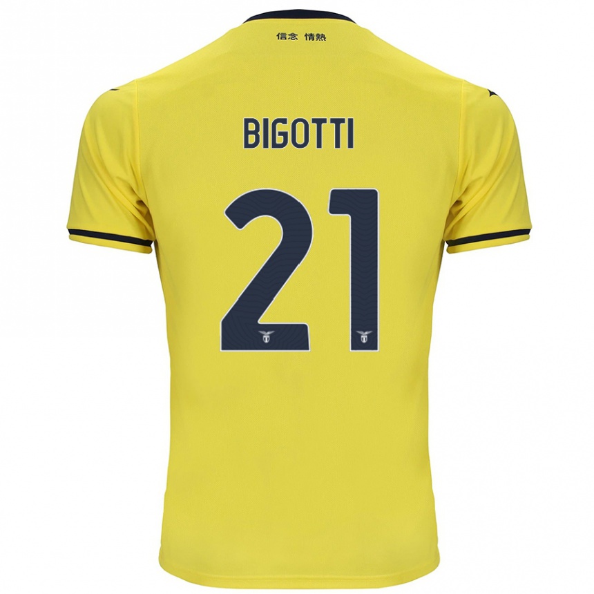 Femme Football Maillot Massimo Bigotti #21 Jaune Tenues Extérieur 2024/25