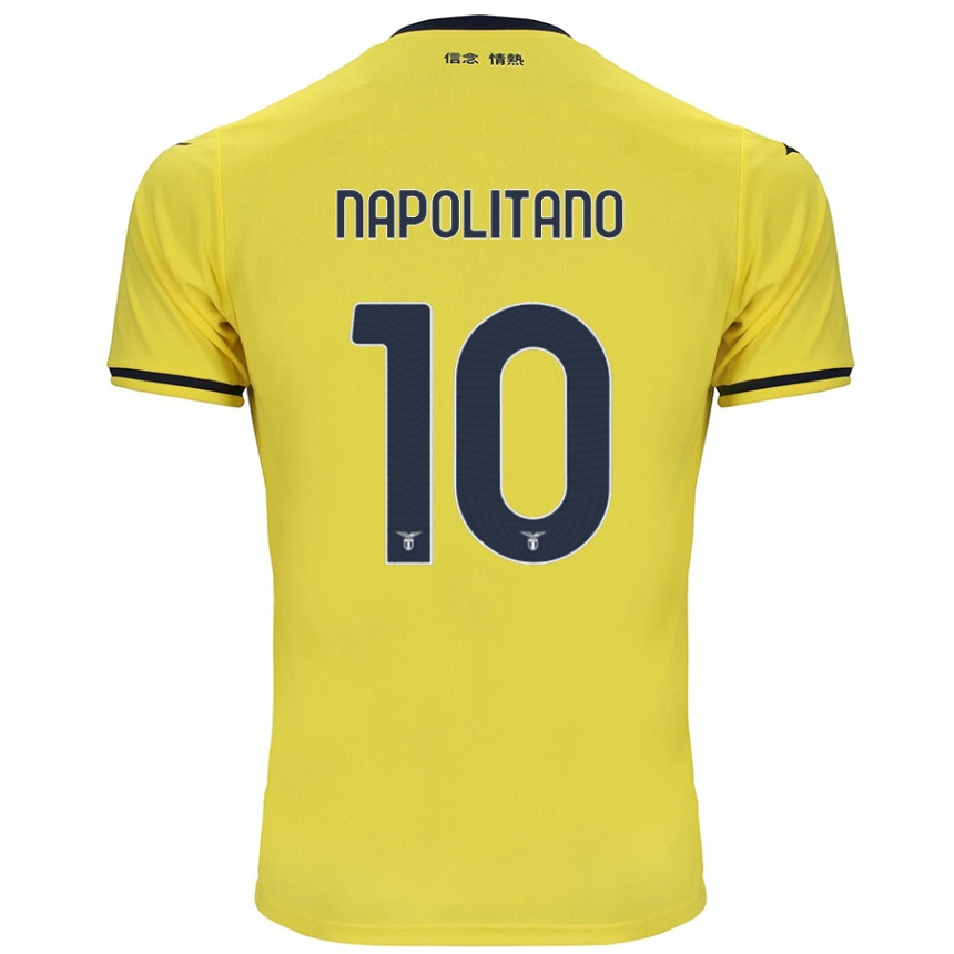 Femme Football Maillot Luca Napolitano #10 Jaune Tenues Extérieur 2024/25