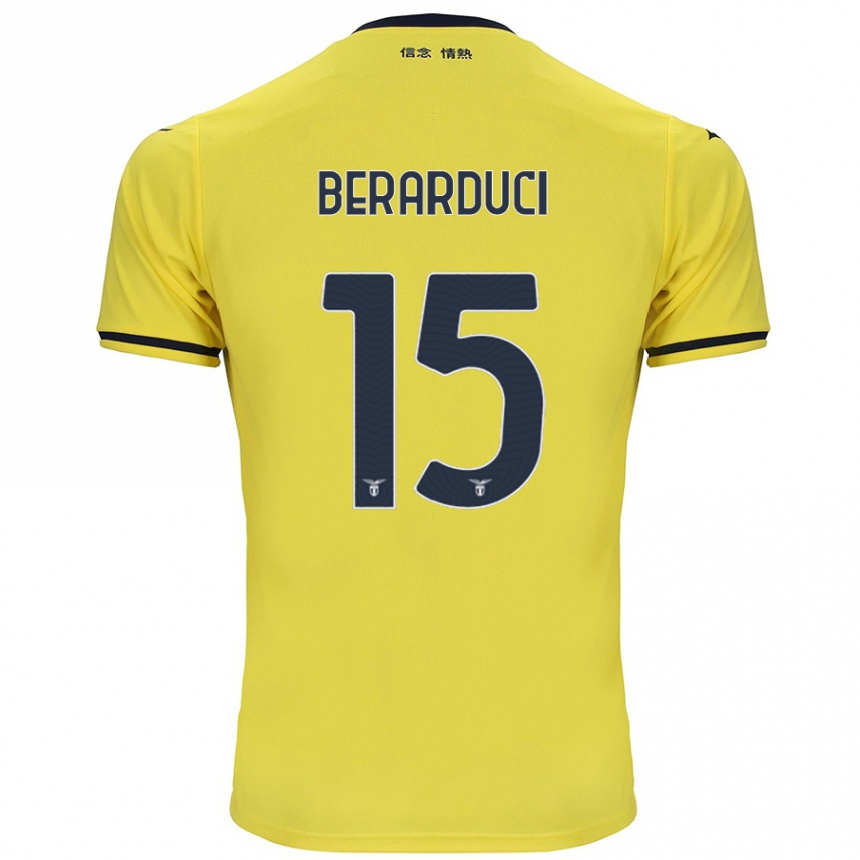 Femme Football Maillot Martina Berarduci #15 Jaune Tenues Extérieur 2024/25