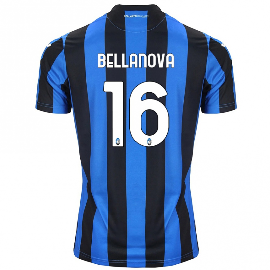 Enfant Football Maillot Raoul Bellanova #16 Bleu Noir Tenues Domicile 2024/25