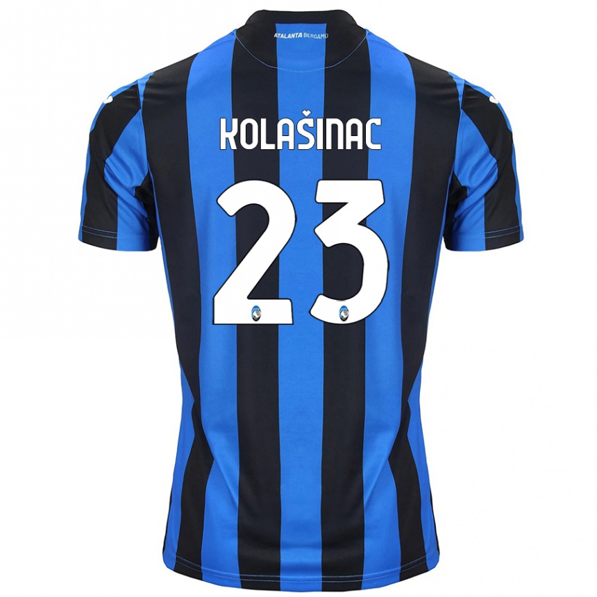 Enfant Football Maillot Sead Kolasinac #23 Bleu Noir Tenues Domicile 2024/25