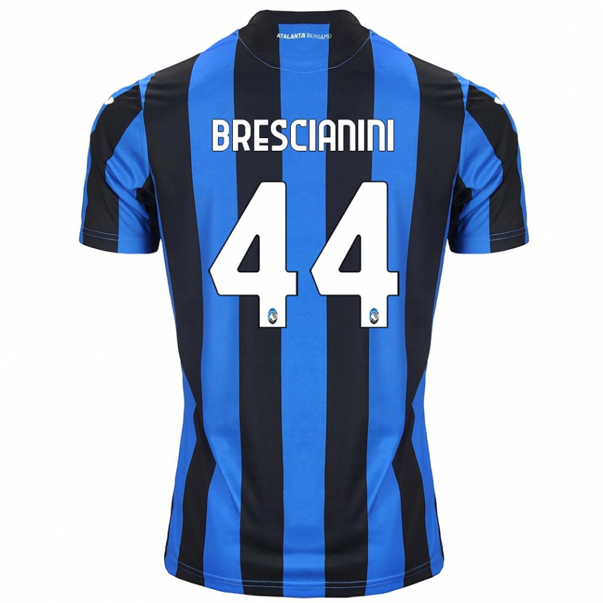 Enfant Football Maillot Marco Brescianini #44 Bleu Noir Tenues Domicile 2024/25