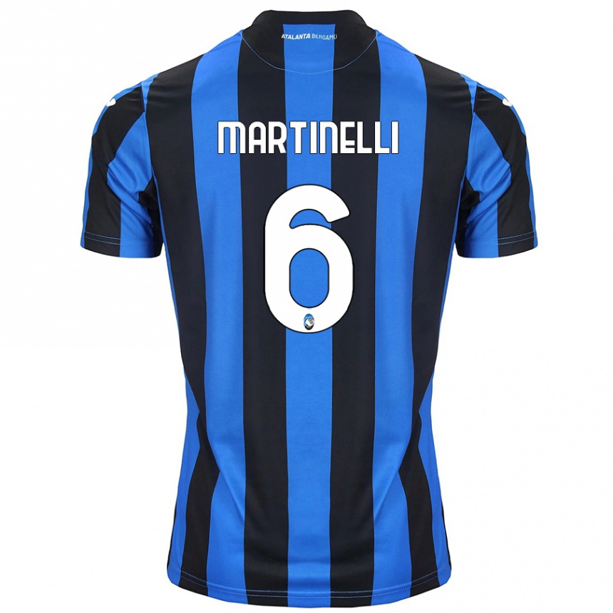 Enfant Football Maillot Gabriel Martinelli #6 Bleu Noir Tenues Domicile 2024/25