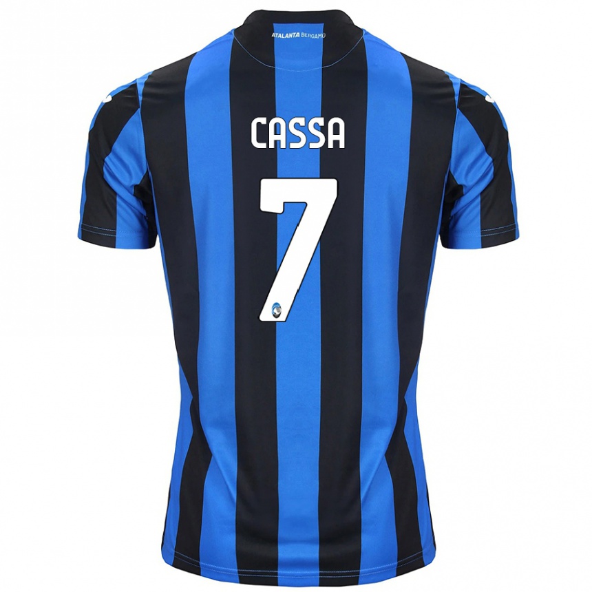 Enfant Football Maillot Federico Cassa #7 Bleu Noir Tenues Domicile 2024/25