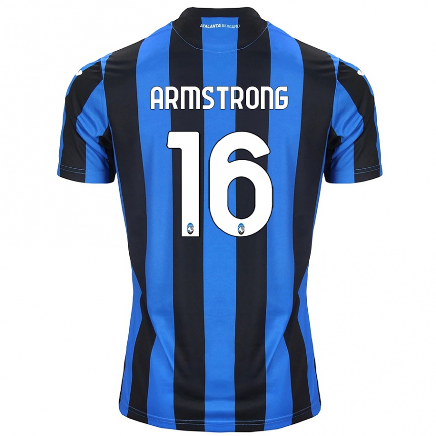 Enfant Football Maillot Daniel Armstrong #16 Bleu Noir Tenues Domicile 2024/25