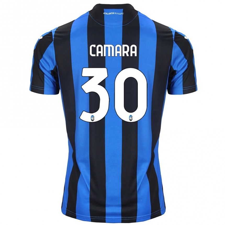 Enfant Football Maillot Henry Camara #30 Bleu Noir Tenues Domicile 2024/25