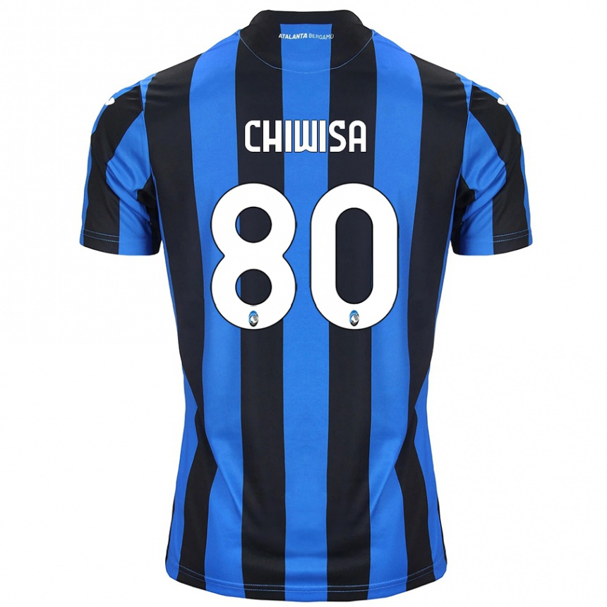 Enfant Football Maillot Mannah Chiwisa #80 Bleu Noir Tenues Domicile 2024/25