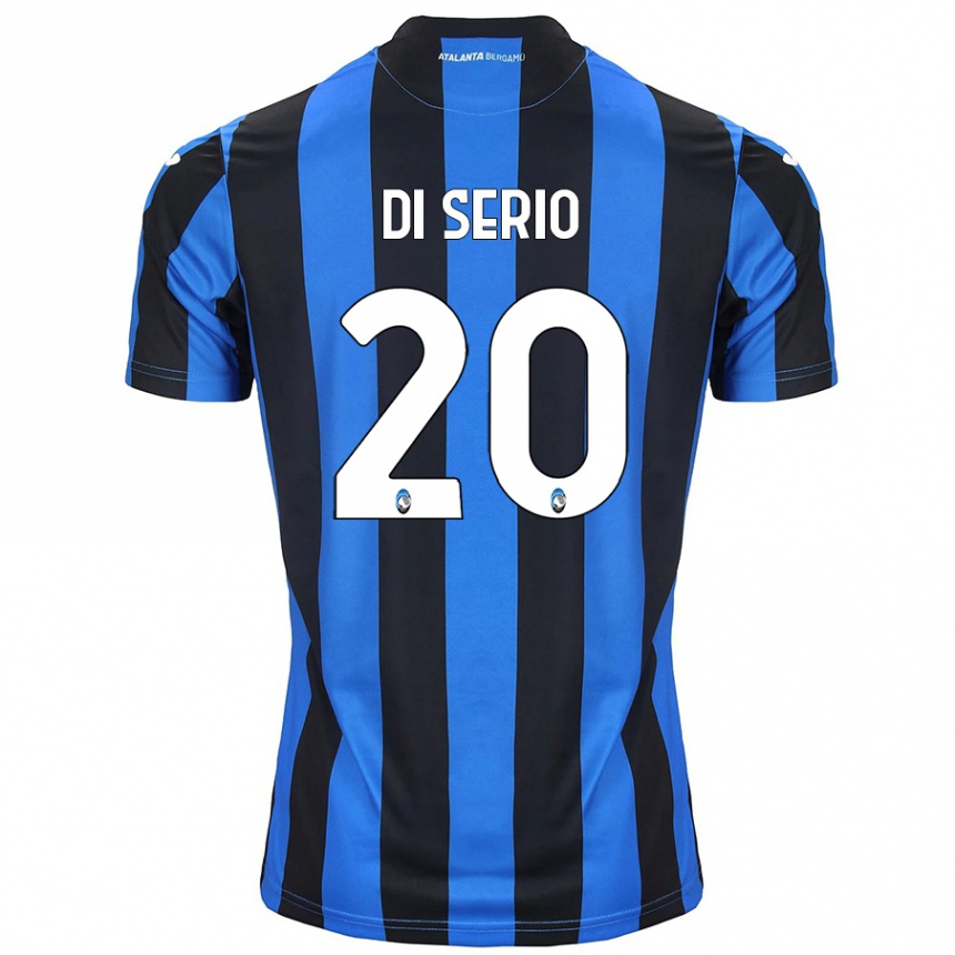 Enfant Football Maillot Giuseppe Di Serio #20 Bleu Noir Tenues Domicile 2024/25