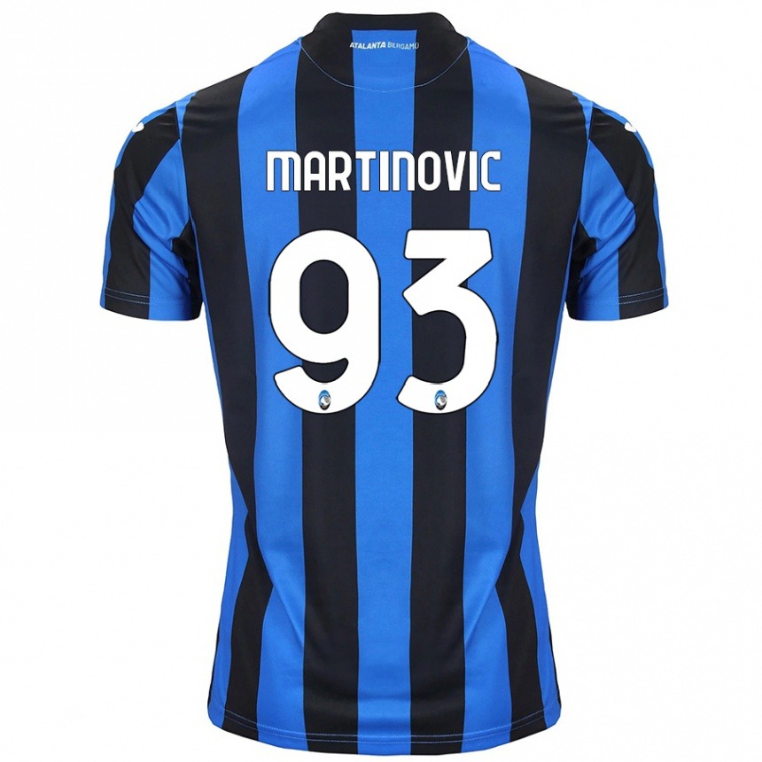 Enfant Football Maillot Melania Martinovic #93 Bleu Noir Tenues Domicile 2024/25