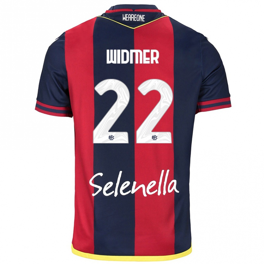 Enfant Football Maillot Renato Widmer D’autilia #22 Rouge Bleu Royal Tenues Domicile 2024/25