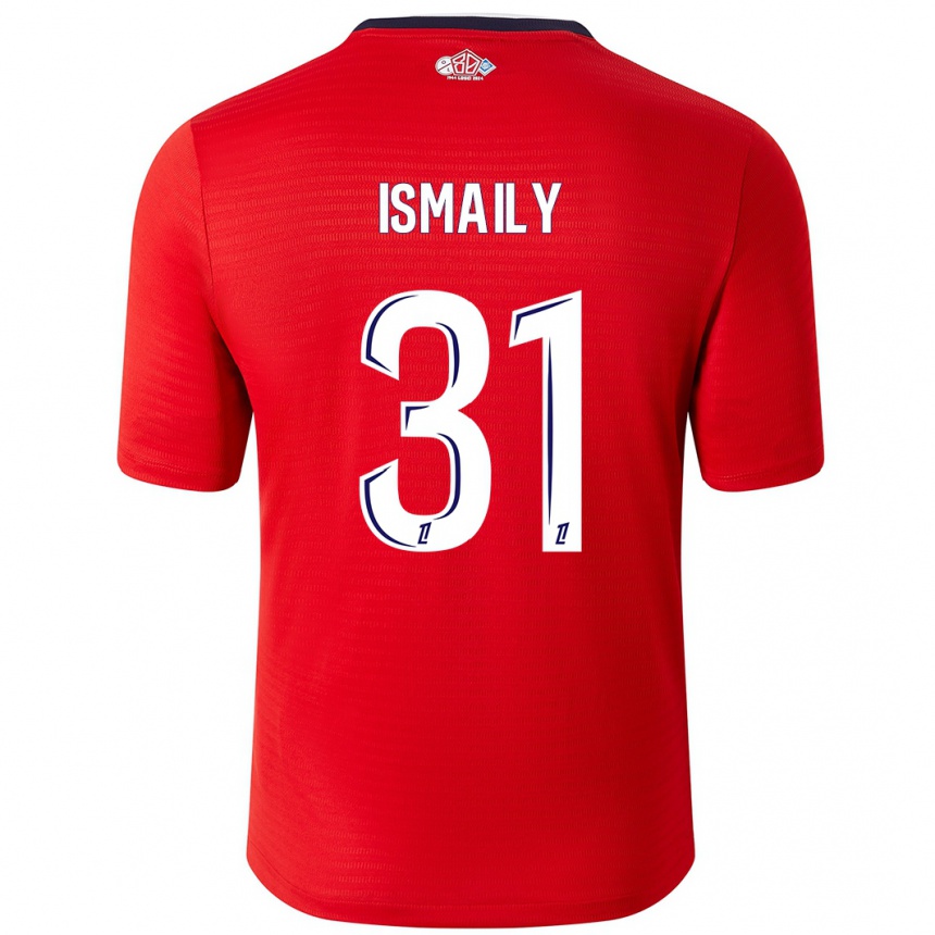 Enfant Football Maillot Ismaily #31 Rouge Blanc Tenues Domicile 2024/25