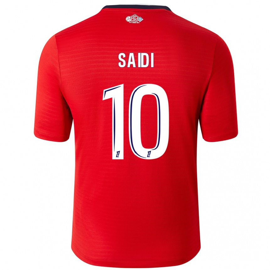 Enfant Football Maillot Rachel Saidi #10 Rouge Blanc Tenues Domicile 2024/25