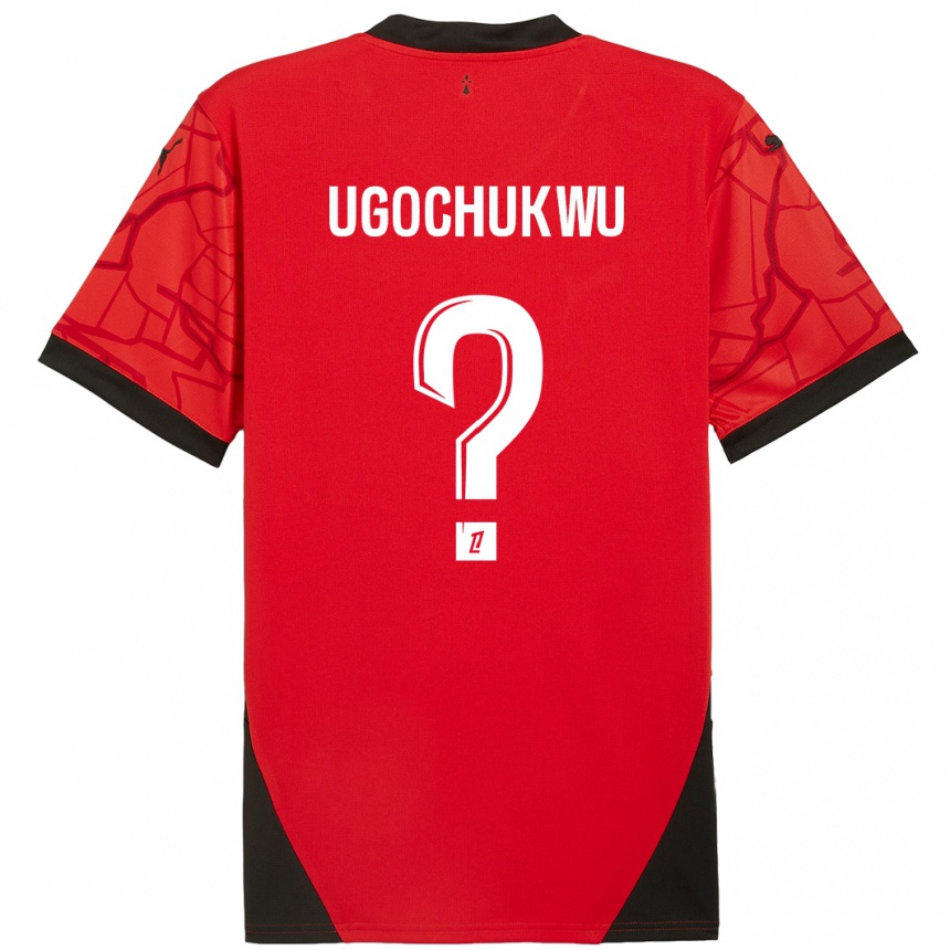 Enfant Football Maillot Chibuike Ugochukwu #0 Rouge Noir Tenues Domicile 2024/25