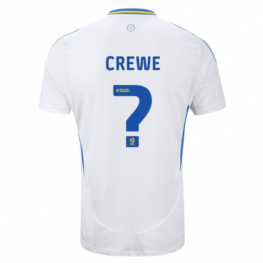 Enfant Football Maillot Charlie Crewe #0 Blanc Bleu Tenues Domicile 2024/25