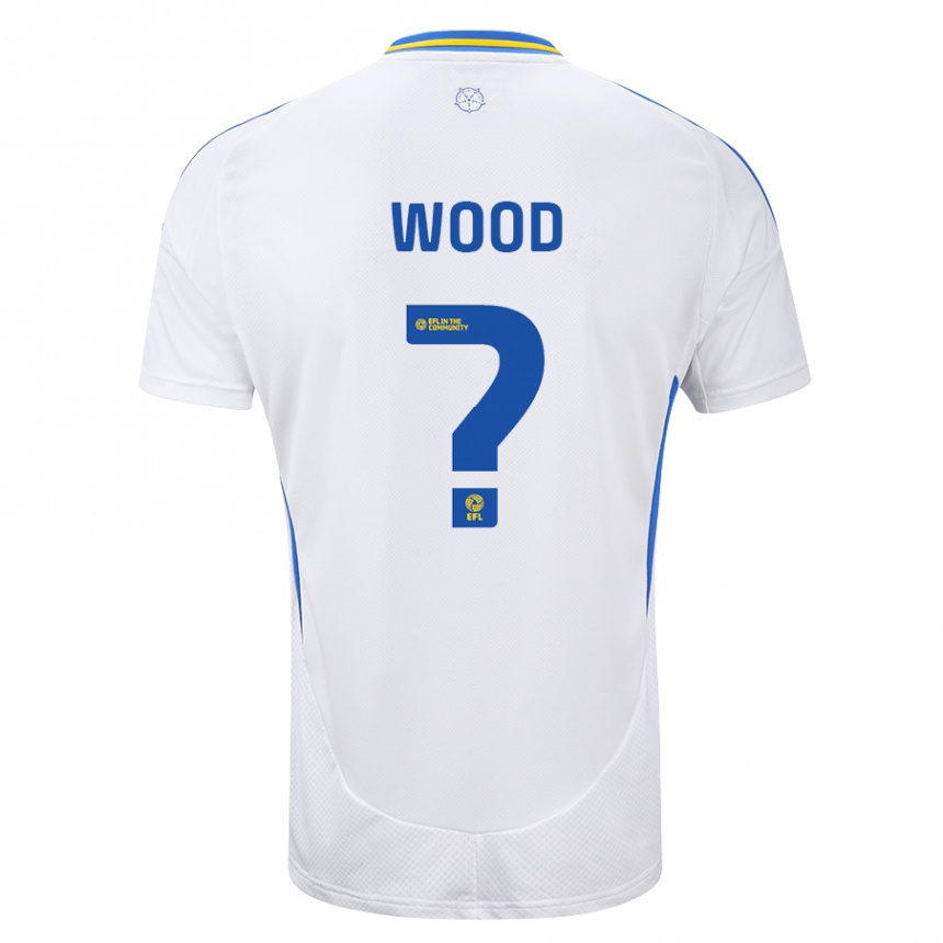 Enfant Football Maillot Oliver Wood #0 Blanc Bleu Tenues Domicile 2024/25