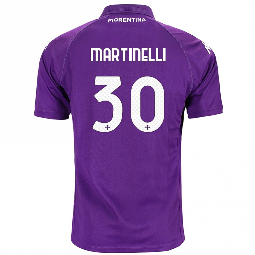 Enfant Football Maillot Tommaso Martinelli #30 Violet Tenues Domicile 2024/25