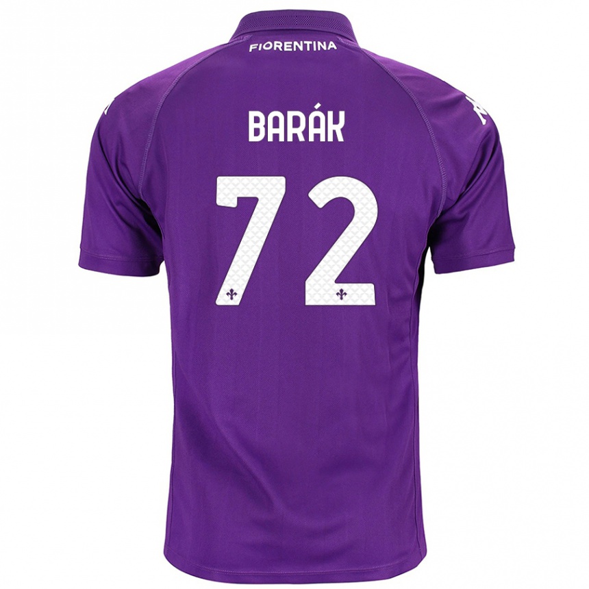 Enfant Football Maillot Antonin Barak #72 Violet Tenues Domicile 2024/25