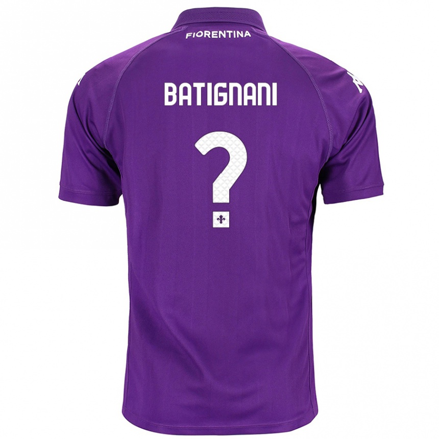 Enfant Football Maillot Francesco Batignani #0 Violet Tenues Domicile 2024/25