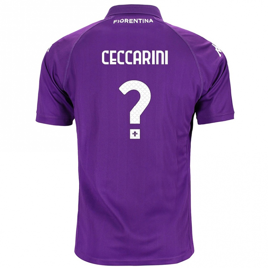 Enfant Football Maillot Mattia Ceccarini #0 Violet Tenues Domicile 2024/25