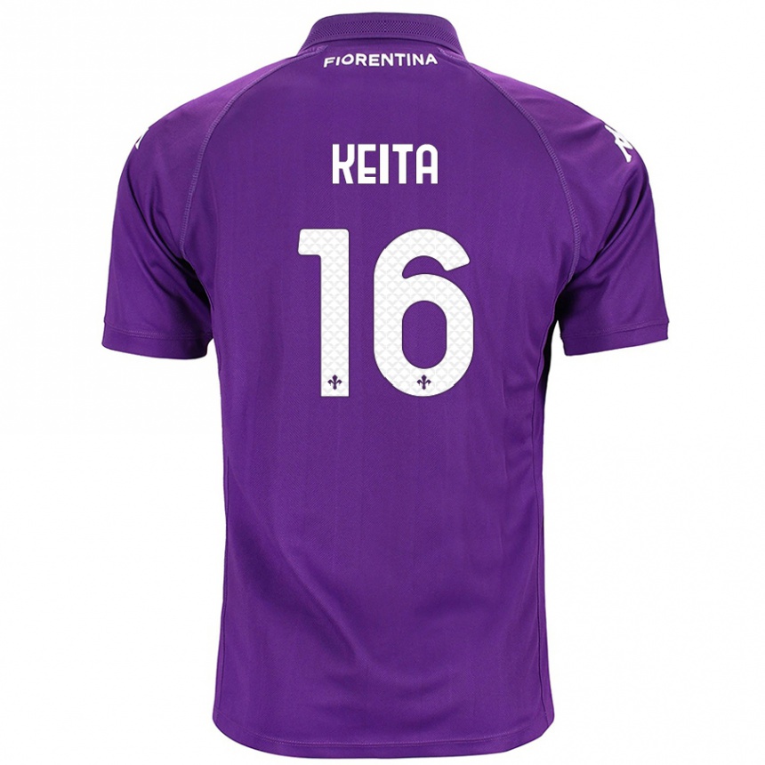 Enfant Football Maillot Bala Keita #16 Violet Tenues Domicile 2024/25