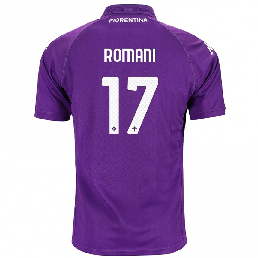 Enfant Football Maillot Lorenzo Romani #17 Violet Tenues Domicile 2024/25