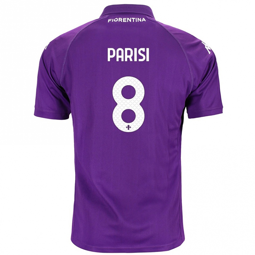 Enfant Football Maillot Alice Parisi #8 Violet Tenues Domicile 2024/25