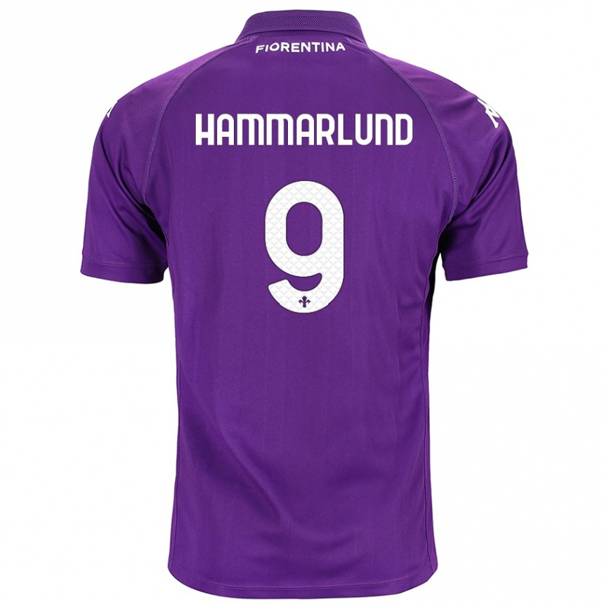 Enfant Football Maillot Pauline Hammarlund #9 Violet Tenues Domicile 2024/25