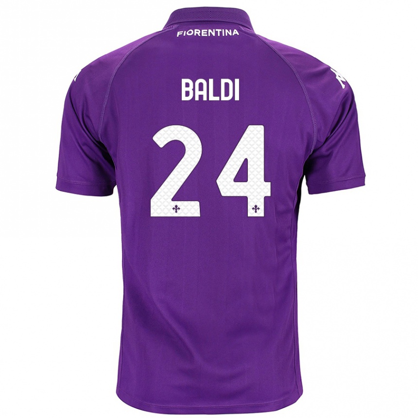 Enfant Football Maillot Rachele Baldi #24 Violet Tenues Domicile 2024/25