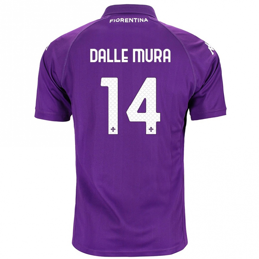 Enfant Football Maillot Christian Dalle Mura #14 Violet Tenues Domicile 2024/25